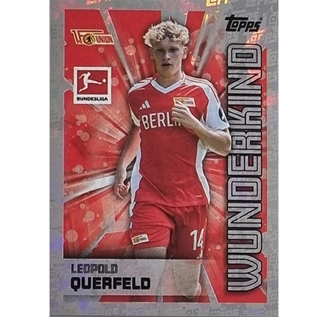 Topps Bundesliga Sticker Saison 2024/2025 / Sticker Nummer 049 Leobold Querfeld / Wunderkind Glitzer