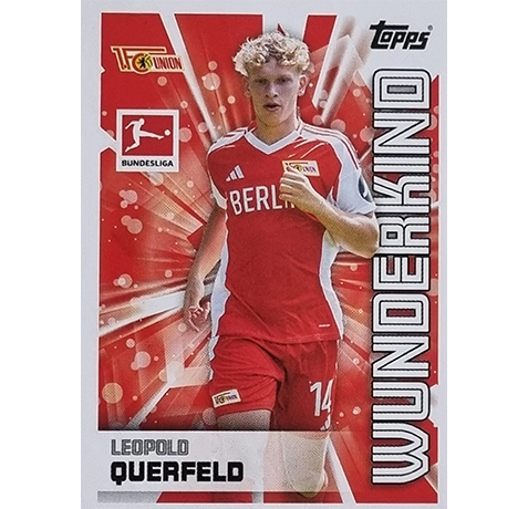 Topps Bundesliga Sticker Saison 2024/2025 / Sticker Nummer 049 Leobold Querfeld / Wunderkind