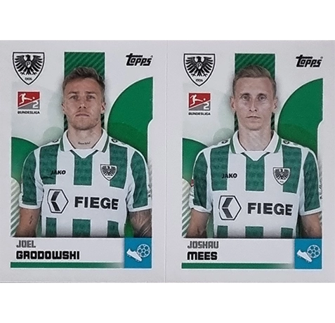 Topps Bundesliga Sticker Saison 2024/2025 / Sticker Nummer 492-493 Grodowski & Mees