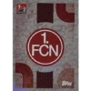 Topps Bundesliga Sticker Saison 2024/2025 / Sticker Nummer 494 1. FC Nürnberg Logo