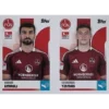 Topps Bundesliga Sticker Saison 2024/2025 / Sticker Nummer 497-498 Emreli & Tzimas