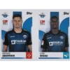 Topps Bundesliga Sticker Saison 2024/2025 / Sticker Nummer 502-503 Obermaier & Ansah