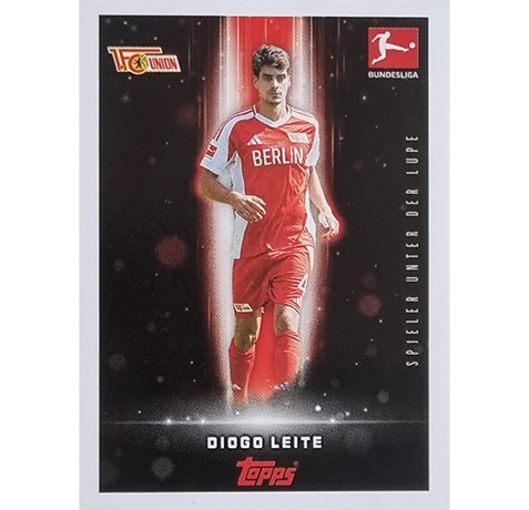 Topps Bundesliga Sticker Saison 2024/2025 / Sticker Nummer 051 Diogo Leite / Spieler unter der Lupe