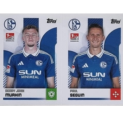 Topps Bundesliga Sticker Saison 2024/2025 / Sticker Nummer 510-511 Murkin & Seguin
