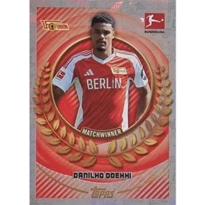 Topps Bundesliga Sticker Saison 2024/2025 / Sticker Nummer 054 Danilho Doekhi / Matchwinner