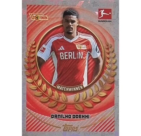 Topps Bundesliga Sticker Saison 2024/2025 / Sticker Nummer 054 Danilho Doekhi / Matchwinner