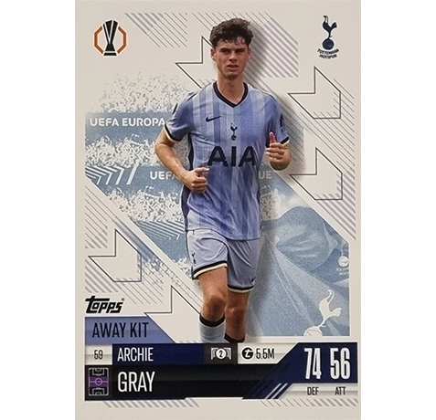 Topps Champions League EXTRA Match Attax 2024-2025 / 059 ARCHIE GRAY