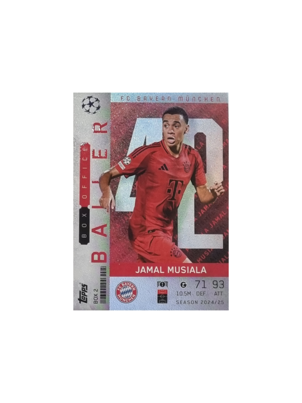 Topps Champions League EXTRA Match Attax 2024-2025 Limited Edition / BOX 2 JAMAL MUSIALA / BOX OFFICE BALLER