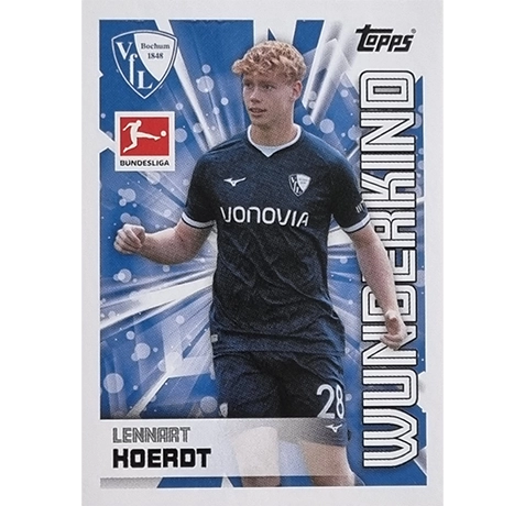 Topps Bundesliga Sticker Saison 2024/2025 / Sticker Nummer 077 Lennart Hoerdt / Wunderkind