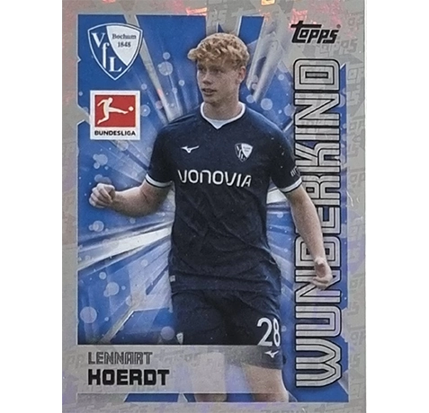 Topps Bundesliga Sticker Saison 2024/2025 / Sticker Nummer 077 Lennart Hoerdt / Wunderkind Glitzer