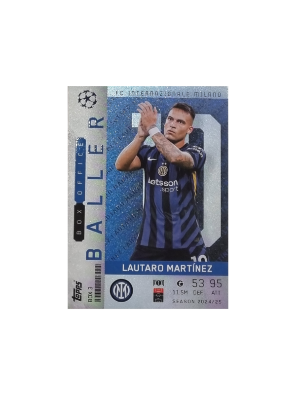 Topps Champions League EXTRA Match Attax 2024-2025 Limited Edition / BOX 3 LAUTARO MARTINEZ / BOX OFFICE BALLER