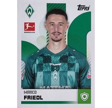 Topps Bundesliga Sticker Saison 2024/2025 / Sticker Nummer 080 Marco Friedl