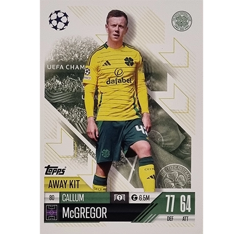 Topps Champions League EXTRA Match Attax 2024-2025 / 080 CALLUM McGREGOR