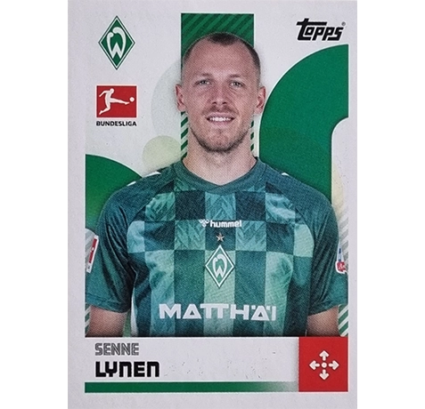 Topps Bundesliga Sticker Saison 2024/2025 / Sticker Nummer 086 Senne Lynen