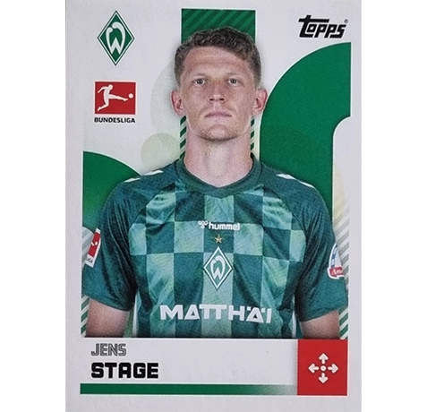 Topps Bundesliga Sticker Saison 2024/2025 / Sticker Nummer 088 Jens Stage