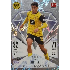 Topps Bundesliga Match Attax 2024/25 / Nr. 088 KJIEL WÄTJEN / ROHDIAMANT / NORMAL ODER PARALLEL NICHT AUSWÄHLBAR