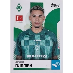 Topps Bundesliga Sticker Saison 2024/2025 / Sticker Nummer 091 Justin Njinmah