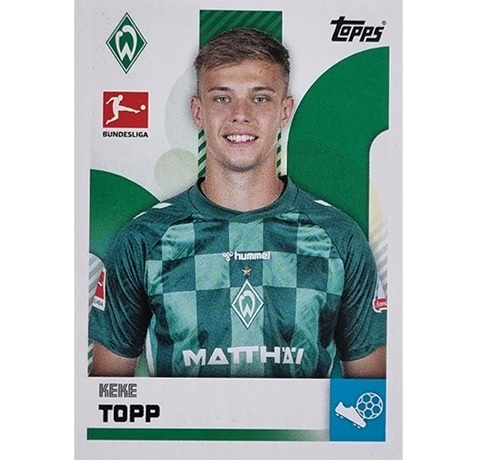 Topps Bundesliga Sticker Saison 2024/2025 / Sticker Nummer 092 Keke Topp