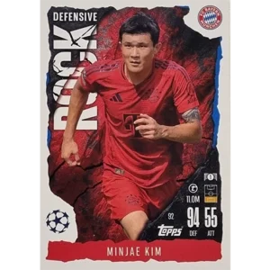 Topps Champions League EXTRA Match Attax 2024-2025 / 092 MINJAE KIM / DEFENSIVE ROCK