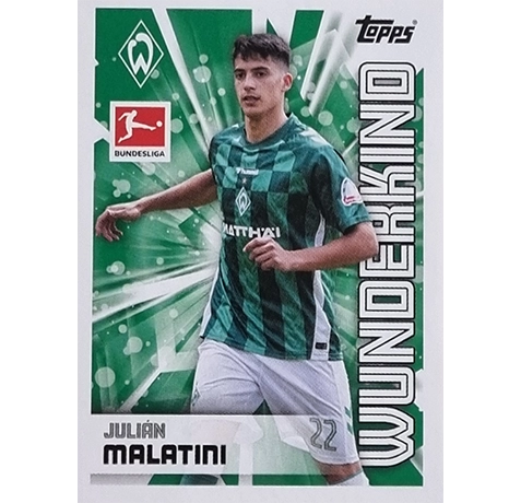 Topps Bundesliga Sticker Saison 2024/2025 / Sticker Nummer 095 Julian Malatini / Wunderkind