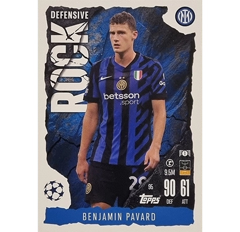 Topps Champions League EXTRA Match Attax 2024-2025 / 095 BENJAMIN PAVARD / DEFENSIVE ROCK