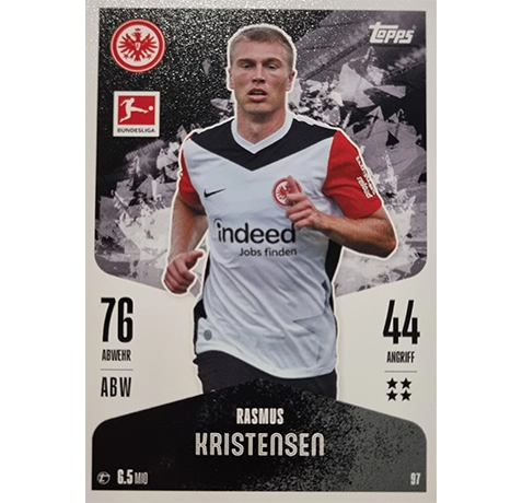 Topps Bundesliga Match Attax 2024/25 / Nr. 097 RASMUS KRISTENSEN