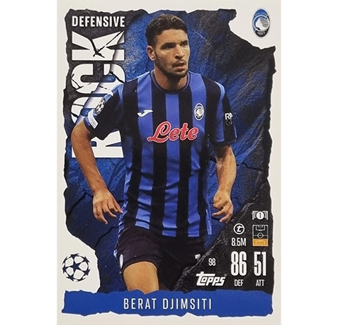 Topps Champions League EXTRA Match Attax 2024-2025 / 098 BERAT DJIMSITI / DEFENSIVE ROCK