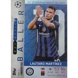 Topps Champions League EXTRA Match Attax 2024-2025 Limited Edition / BOX 3 LAUTARO MARTINEZ / BOX OFFICE BALLER