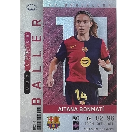 Topps Champions League EXTRA Match Attax 2024-2025 Limited Edition / BOX 4 AITANA BONMATI / BOX OFFICE BALLER