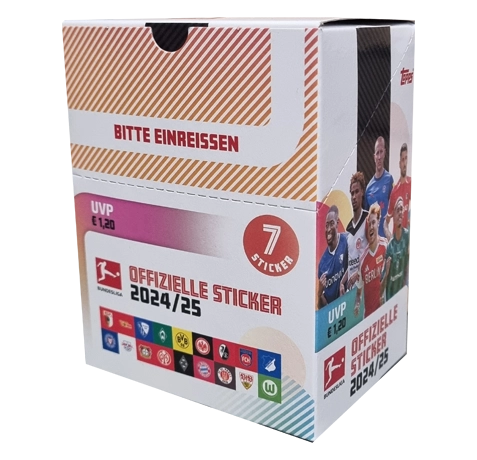 Topps Bundesliga Sticker Saison 2024/2025 / 1x Display je 50x Stickertüten