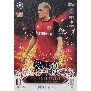 Topps Champions League EXTRA Match Attax 2024-2025 Limited Edition / ET 4 FLORIAN WIRTZ / EXPLOSIVE TALENT