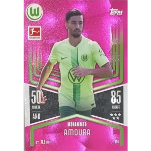 Topps Bundesliga Match Attax 2024/25 / Nr. FT 18 MOHAMMAD AMOURA PINK 52/99 / FLEX TECH KARTE