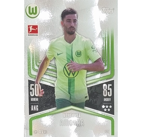 Topps Bundesliga Match Attax 2024/25 / Nr. FT 18 MOHAMMAD AMOURA / FLEX TECH KARTE