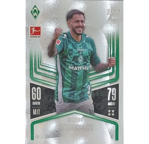 Topps Bundesliga Match Attax 2024/25 / Nr. FT 04 LEONARDO BITTENCOURT / FLEX TECH KARTE