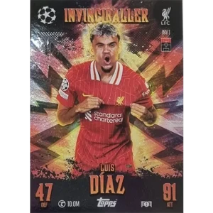 Topps Champions League EXTRA Match Attax 2024-2025 Limited Edition / INV 1 LUIS DIAZ / INVINCIBALLER