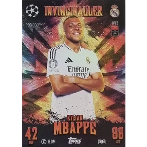 Topps Champions League EXTRA Match Attax 2024-2025 Limited Edition / INV 2 KYLIAN MBAPPE/ INVINCIBALLER