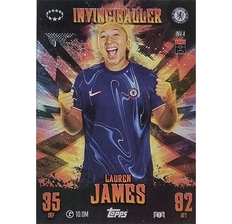 Topps Champions League EXTRA Match Attax 2024-2025 Limited Edition / INV 4 LAUREN JAMES / INVINCIBALLER