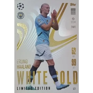 Topps Champions League EXTRA Match Attax 2024-2025 Limited Edition / LE 01 ERLING HAALAND / WHITE GOLD