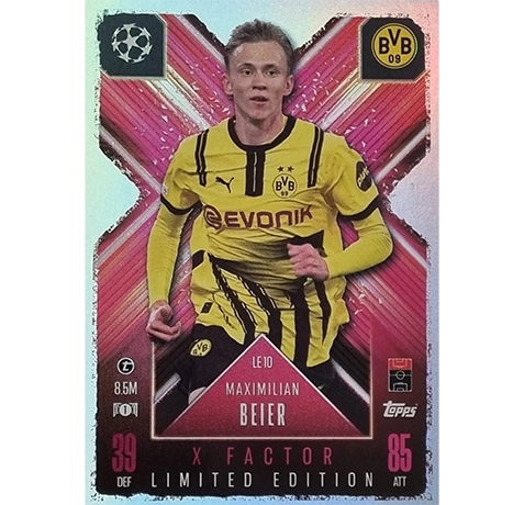 Topps Champions League EXTRA Match Attax 2024-2025 Limited Edition / LE 10 MAXIMILIAN BEIER / X-FACTOR