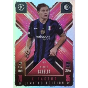 Topps Champions League EXTRA Match Attax 2024-2025 Limited Edition / LE 11 NICOLO BARELLA / X-FACTOR