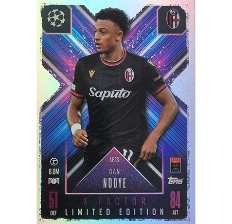 Topps Champions League EXTRA Match Attax 2024-2025 Limited Edition / LE 13 DAN NDOYE / X-FACTOR