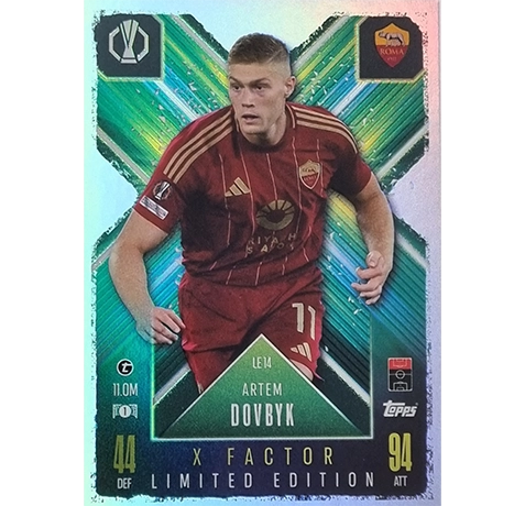 Topps Champions League EXTRA Match Attax 2024-2025 Limited Edition / LE 14 ARTEM DOVBYK/ X-FACTOR