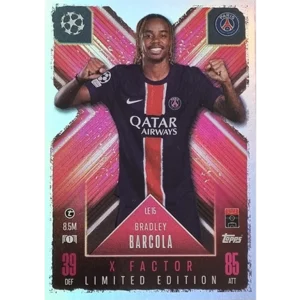 Topps Champions League EXTRA Match Attax 2024-2025 Limited Edition / LE 15 BRADLEY BARCOLA/ X-FACTOR