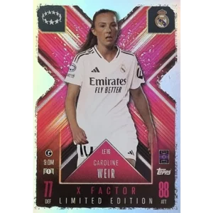 Topps Champions League EXTRA Match Attax 2024-2025 Limited Edition / LE 16 CAROLINE WEIR / X-FACTOR