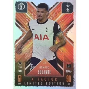 Topps Champions League EXTRA Match Attax 2024-2025 Limited Edition / LE 04 DOMINIC SOLANKE / X-FACTOR