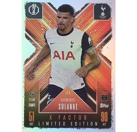 Topps Champions League EXTRA Match Attax 2024-2025 Limited Edition / LE 04 DOMINIC SOLANKE / X-FACTOR