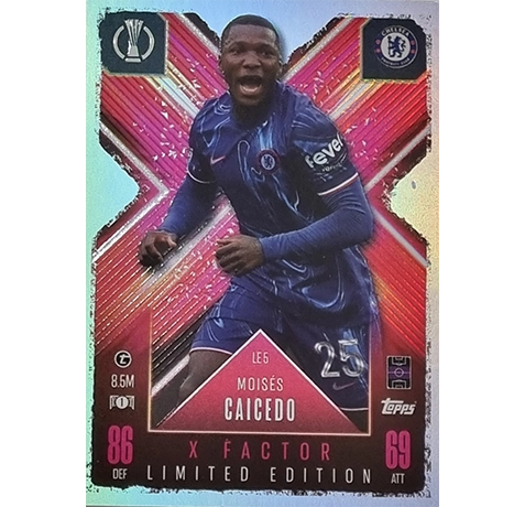 Topps Champions League EXTRA Match Attax 2024-2025 Limited Edition / LE 05 MOISES CAICEDO / X-FACTOR