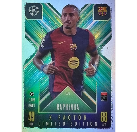 Topps Champions League EXTRA Match Attax 2024-2025 Limited Edition / LE 06 RAPHINA / X-FACTOR