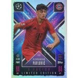 Topps Champions League EXTRA Match Attax 2024-2025 Limited Edition / LE 08 ALEKSANDAR PAVLOVIC / X-FACTOR