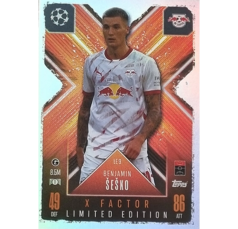 Topps Champions League EXTRA Match Attax 2024-2025 Limited Edition / LE 09 BENJAMIN SESKO / X-FACTOR